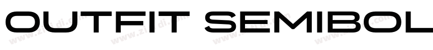 0utfit SemiBold字体转换